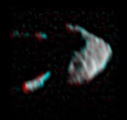 Lucy Sees Asteroid Dinkinesh in Detail (SVS14596 - selamstereo redblue).webm